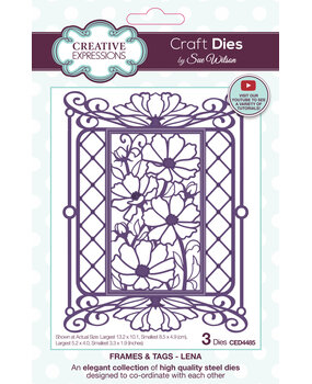 Creative Expressions Sue Wilson Craft Die Frames & Tags Lena (CED4485) (OUTLET)