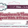 Creative Expressions Sue Wilson Mini Shadowed Sentiments Happiness Is Time Spent With A Friend (CEDSS045) (OUTLET) Creative Expressions Sue Wilson Mini Shadowed Sentiments Happiness Is Time Spent With A Friend (CEDSS045) (OUTLET)