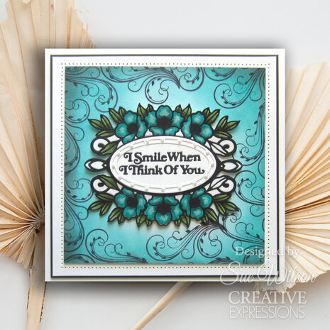 Creative Expressions Sue Wilson Craft Die Mini Shadowed Sentiments I Smile When I Think Of You (CEDSS042) (OUTLET)