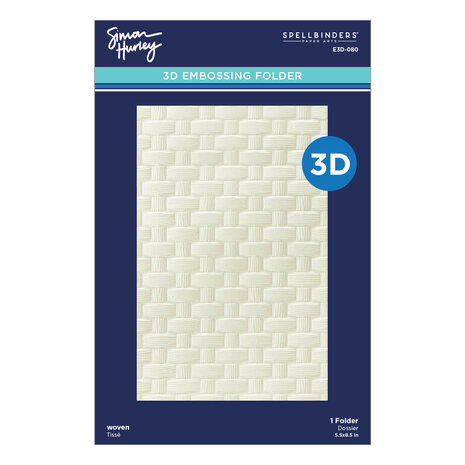 Spellbinders Woven 3D Embossing Folder (E3D-080) Spellbinders Woven 3D Embossing Folder (E3D-080)