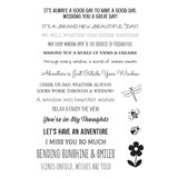 Spellbinders Sending Sunshine Sentiments Clear Stamp Set (STP-222) (DISCONTINUED)