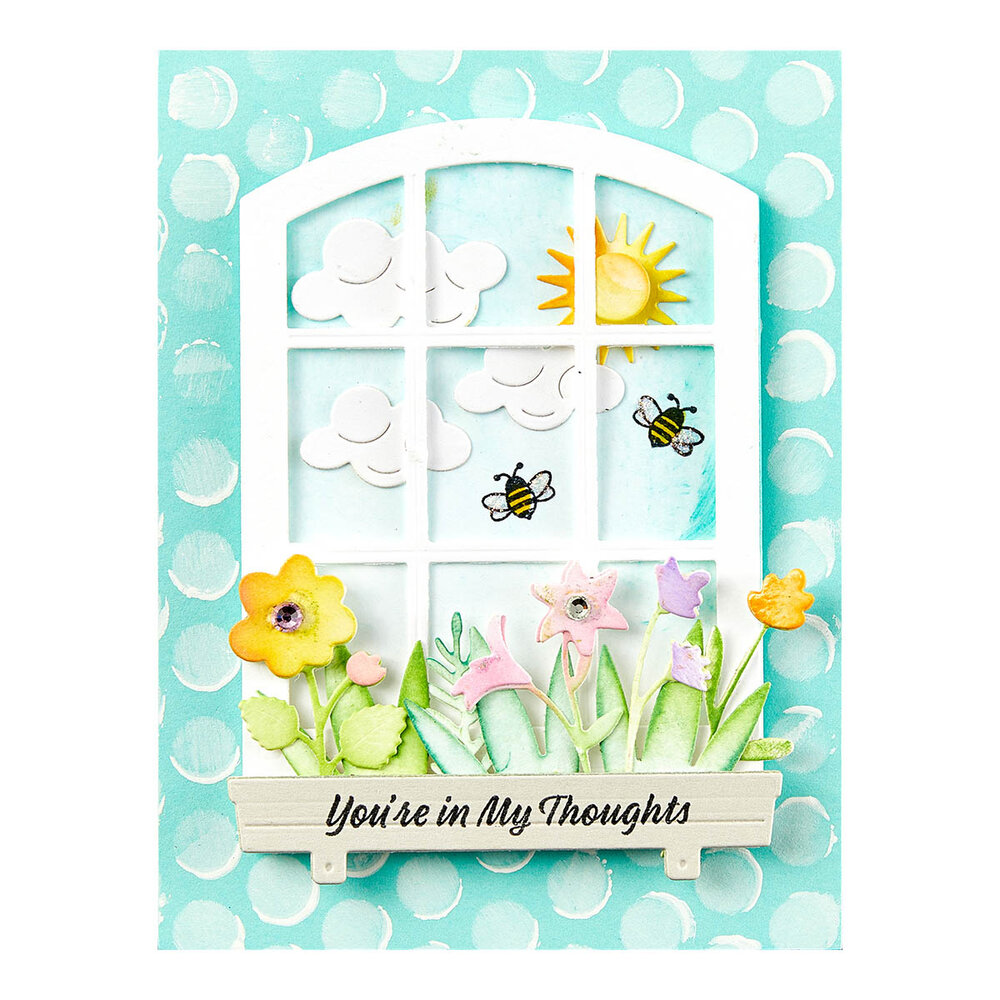 Spellbinders Sending Sunshine Sentiments Clear Stamp Set (STP-222) (DISCONTINUED) Spellbinders Sending Sunshine Sentiments Clear Stamp Set (STP-222) (DISCONTINUED)