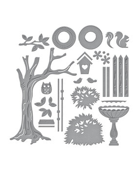 Spellbinders Backyard Haven View Etched Dies (S4-1330)