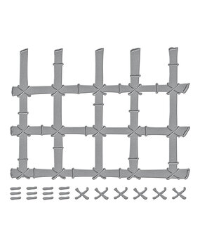 Spellbinders Bamboo Trellis Background Etched Dies (S4-1321) (DISCONTINUED)