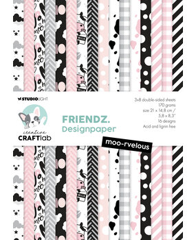 Creative Craftlab Friendz Design Paper Moo-Rvelous (CCL-FR-PP134) (OUTLET)