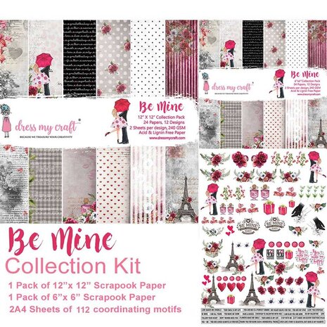 Dress My Craft Be Mine Collection Kit (DMCP2586) (OUTLET) Dress My Craft Be Mine Collection Kit (DMCP2586) (OUTLET)