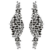 Dress My Craft Stencil A4 Flowers Lane (DMC-479) (OUTLET)