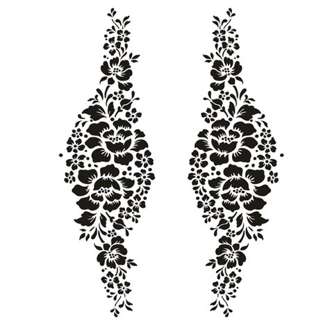 Dress My Craft Stencil A4 Flowers Lane (DMC-479) (OUTLET) Dress My Craft Stencil A4 Flowers Lane (DMC-479) (OUTLET)