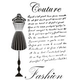 Dress My Craft Stencil A4 Couture Fashion (DMC-455) (OUTLET)
