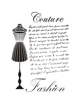 Dress My Craft Stencil A4 Couture Fashion (DMC-455) (OUTLET)