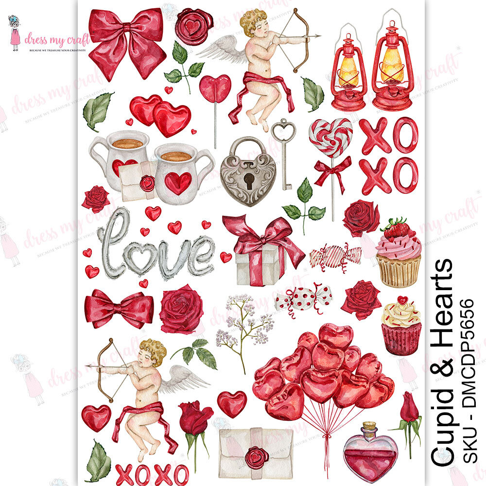 Dress My Craft Transfer Me Cupid & Hearts (DMCDP5656) (OUTLET) Dress My Craft Transfer Me Cupid & Hearts (DMCDP5656) (OUTLET)
