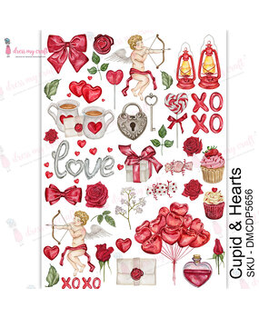 Dress My Craft Transfer Me Cupid & Hearts (DMCDP5656) (OUTLET)