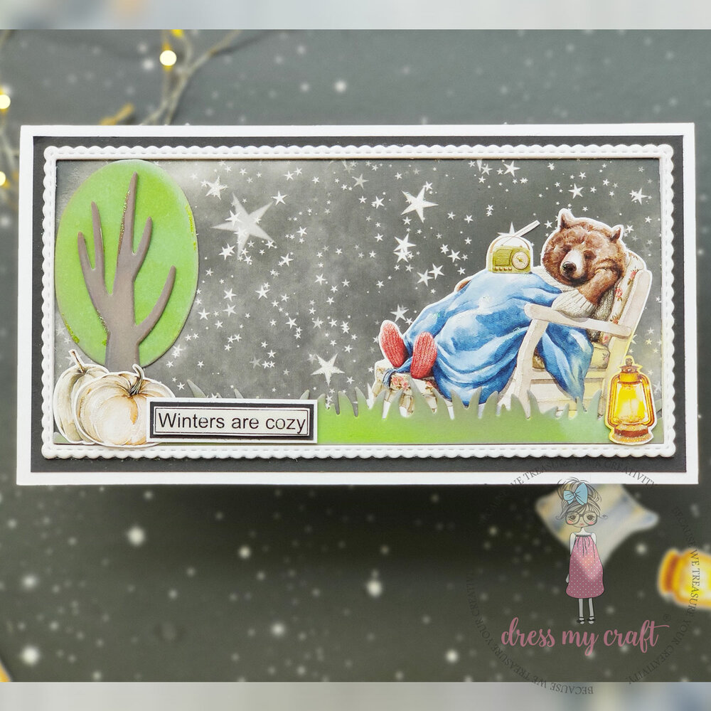 Dress My Craft Cutting Die Slimline Mini Stitched Scalloped (DMCD5346) (OUTLET) Dress My Craft Cutting Die Slimline Mini Stitched Scalloped (DMCD5346) (OUTLET)