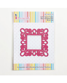 Dress My Craft Cutting Die Basic Designer Lacey Square Frame (DMCD5423) (OUTLET)