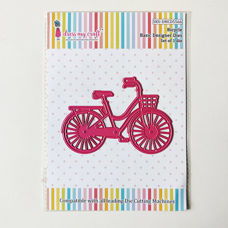 Dress My Craft Cutting Die Basic Designer Bicycle (DMCD5566) (OUTLET)