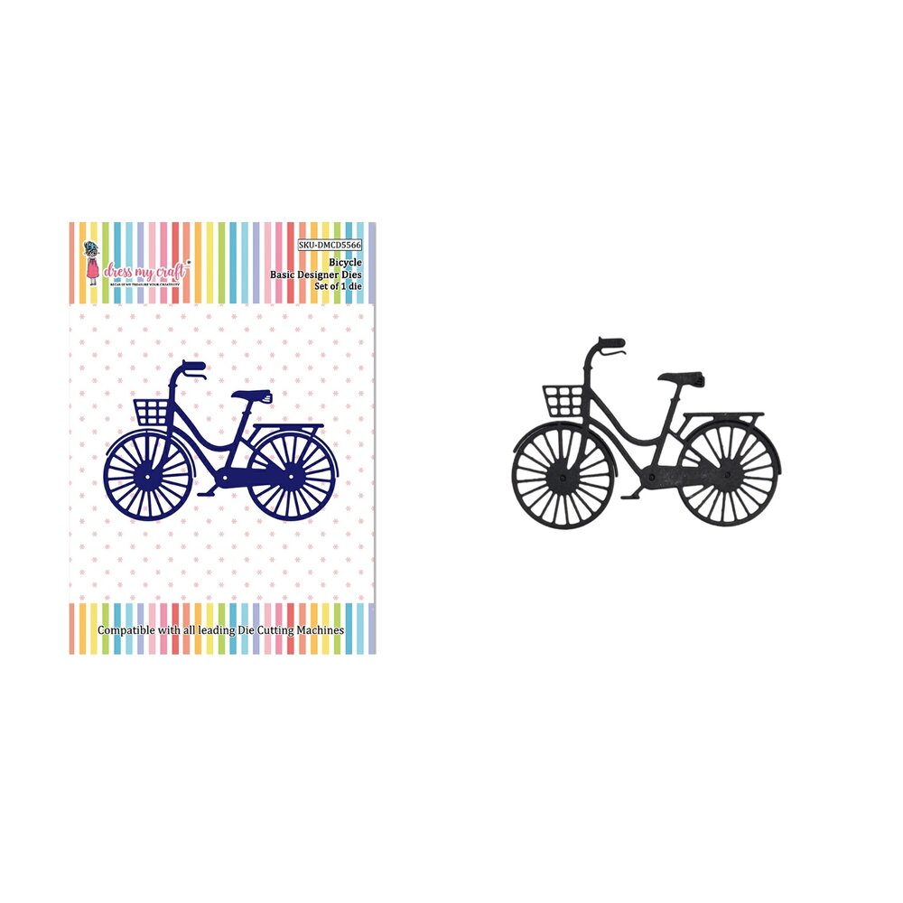 Dress My Craft Cutting Die Basic Designer Bicycle (DMCD5566) (OUTLET)