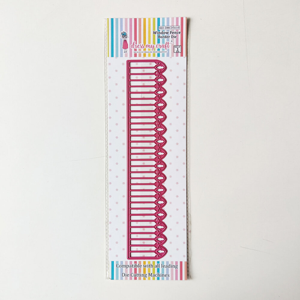 Dress My Craft Cutting Die Border Window Fence (DMCD5610) (OUTLET)