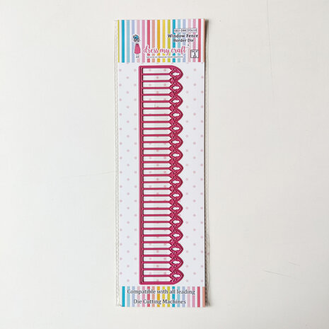 Dress My Craft Cutting Die Border Window Fence (DMCD5610) (OUTLET)