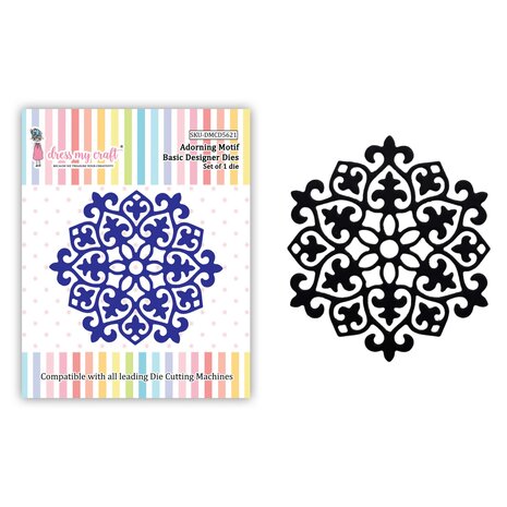 Dress My Craft Cutting Die Basic Designer Adorning Motif (DMCD5621) (OUTLET) Dress My Craft Cutting Die Basic Designer Adorning Motif (DMCD5621) (OUTLET)
