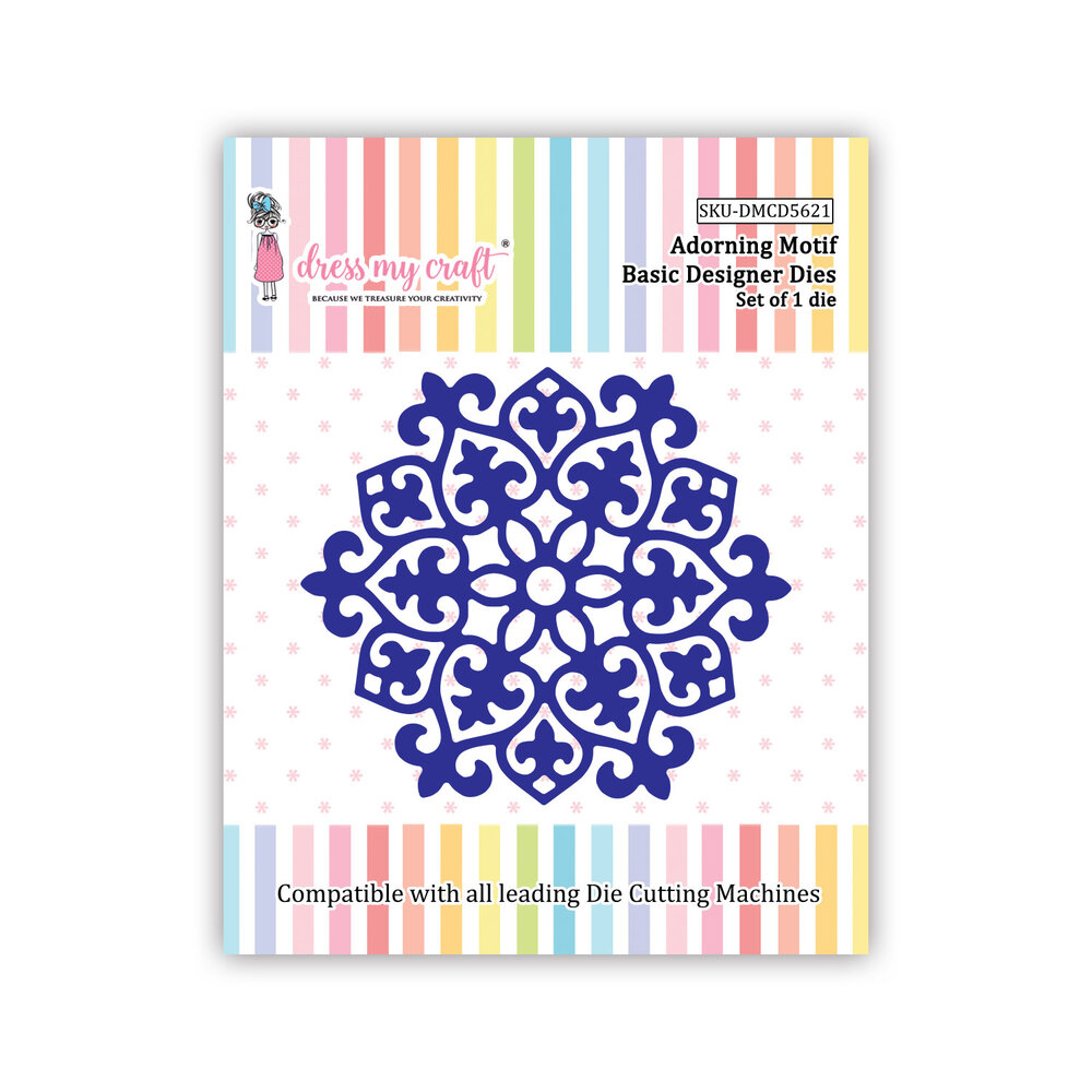 Dress My Craft Cutting Die Basic Designer Adorning Motif (DMCD5621) (OUTLET) Dress My Craft Cutting Die Basic Designer Adorning Motif (DMCD5621) (OUTLET)