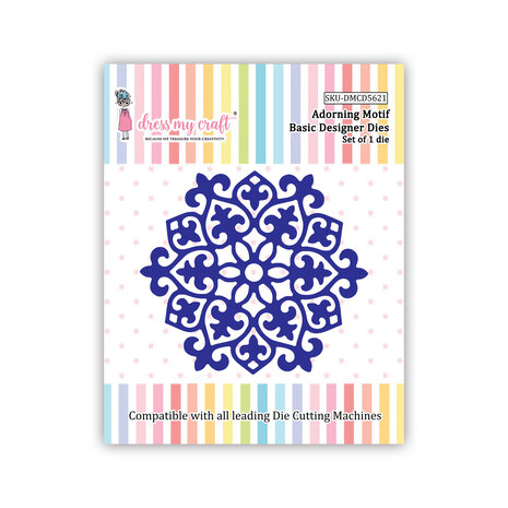 Dress My Craft Cutting Die Basic Designer Adorning Motif (DMCD5621) (OUTLET) Dress My Craft Cutting Die Basic Designer Adorning Motif (DMCD5621) (OUTLET)