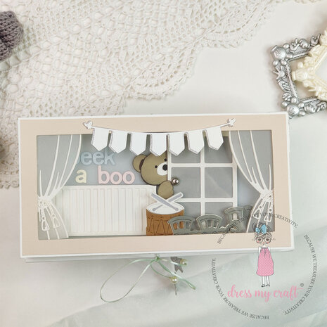 Dress My Craft Cutting Die Basic Designer Baby Cot (DMCD5907) (OUTLET)