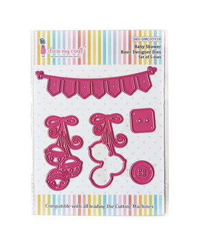 Dress My Craft Cutting Die Basic Designer Baby Shower (DMCD5918) (OUTLET)