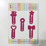 Dress My Craft Cutting Die Basic Designer Cute Paper Clips (DMCD6061) (OUTLET)
