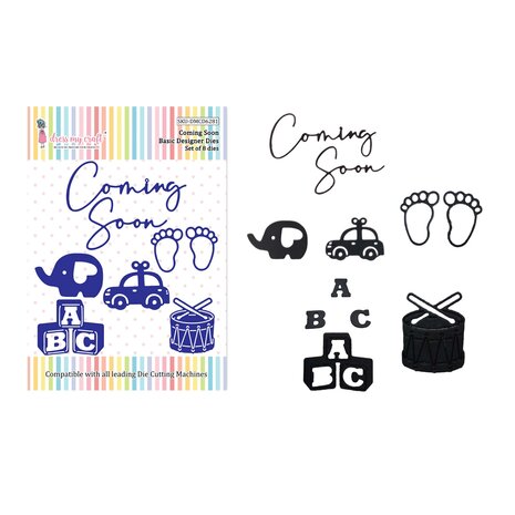 Dress My Craft Cutting Die Basic Designer Coming Soon (DMCD6281) (OUTLET)