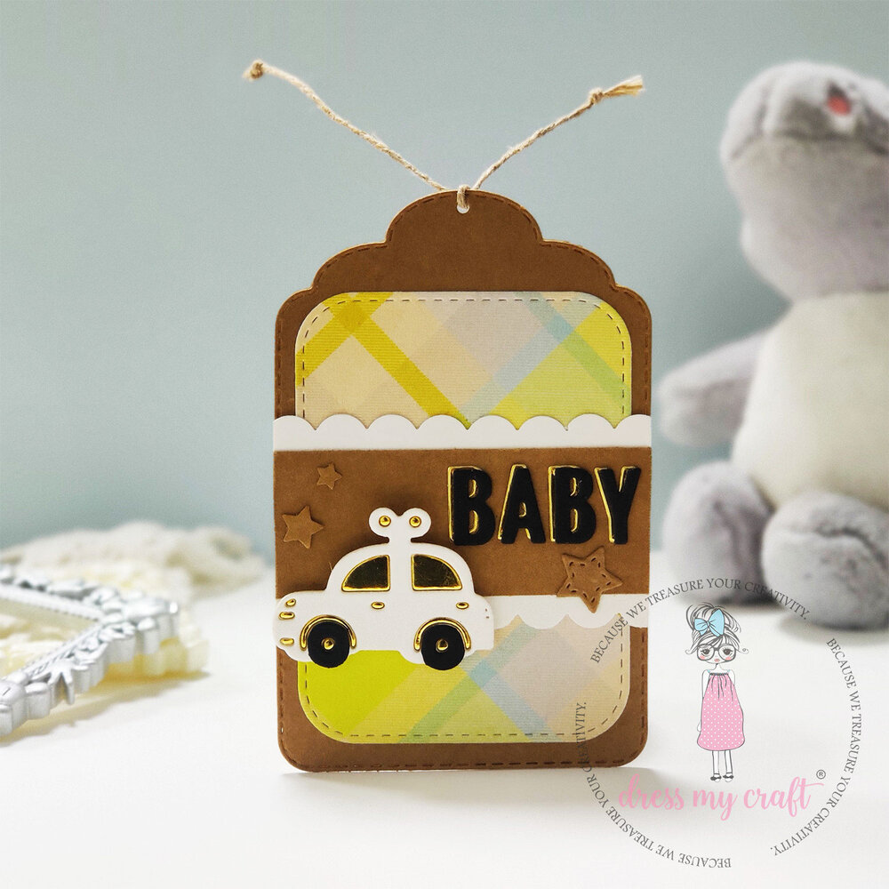 Dress My Craft Cutting Die Basic Designer Coming Soon (DMCD6281) (OUTLET)