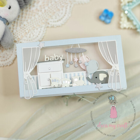 Dress My Craft Cutting Die Basic Designer Coming Soon (DMCD6281) (OUTLET)