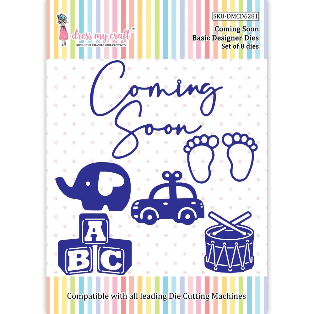 Dress My Craft Cutting Die Basic Designer Coming Soon (DMCD6281) (OUTLET)