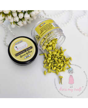 Dress My Craft Brads Colored Green Yellow (100pcs) (DMCA6209) (OUTLET)