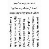 My Favorite Things Essential Friendship Messages Clear Stamps (CS-861) (DISCONTINUED)