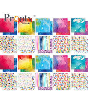 Pronty Crafts Beautiful Butterfly 21x21 cm Deco Paper Butterflies (2x10pcs) (471.201.011) (DISCONTINUED)