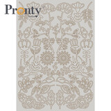 Pronty Crafts Beautiful Butterfly A4 Grey Chipboard Flowers (492.001.055) (DISCONTINUED)