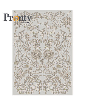Pronty Crafts Beautiful Butterfly A4 Grey Chipboard Flowers (492.001.055) (DISCONTINUED)