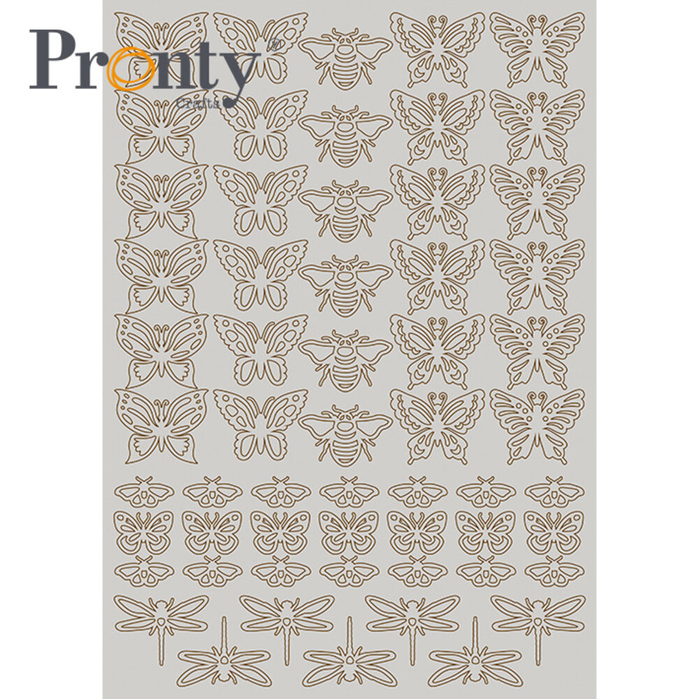 Pronty Crafts Beautiful Butterfly A4 Grey Chipboard Butterflies (492.001.056) (DISCONTINUED) Pronty Crafts Beautiful Butterfly A4 Grey Chipboard Butterflies (492.001.056) (DISCONTINUED)