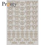 Pronty Crafts Beautiful Butterfly A4 Grey Chipboard Butterflies (492.001.056) (DISCONTINUED)