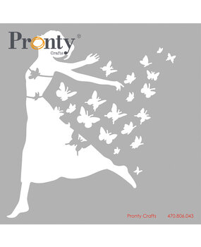 Pronty Crafts Beautiful Butterfly 15x15 cm Stencil Butterflies (470.806.043) (DISCONTINUED)