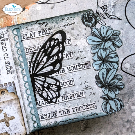 Elizabeth Craft Designs Journal Elements Journal Phrases 3 Stamp Set (CS346)