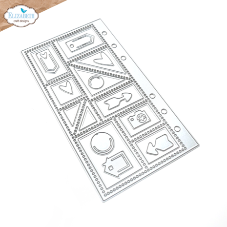 Elizabeth Craft Designs From the Past Dies Sidekick - Essentials 31 Postage Stamp Page (2103)