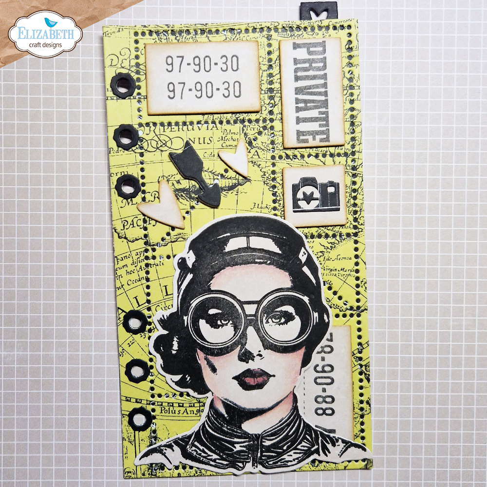 Elizabeth Craft Designs From the Past Dies Sidekick - Essentials 31 Postage Stamp Page (2103)