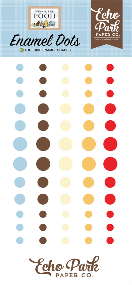 Echo Park Winnie The Pooh Enamel Dots (WTP363028) (OUTLET)