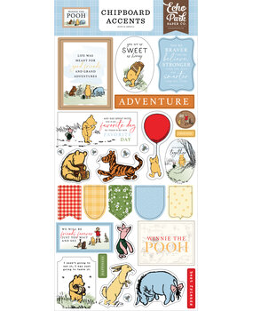 Echo Park Winnie The Pooh Chipboard Accents (WTP363021) (DISCONTINUED)
