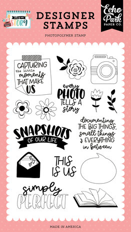 Echo Park Snapshots Clear Stamps (TOS360045) (OUTLET)