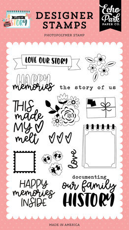 Echo Park Documenting Clear Stamps (TOS360044) (OUTLET)