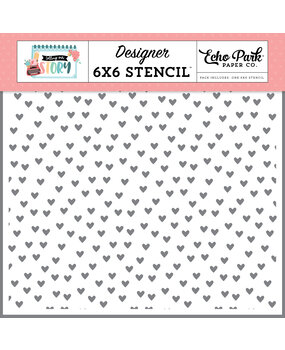 Echo Park Melt My Heart Stencil (TOS360035) (OUTLET)