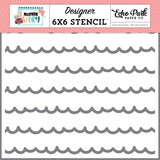 Echo Park Story Of Us Scallops Stencil (TOS360033) (OUTLET)