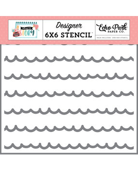 Echo Park Story Of Us Scallops Stencil (TOS360033) (DISCONTINUED)